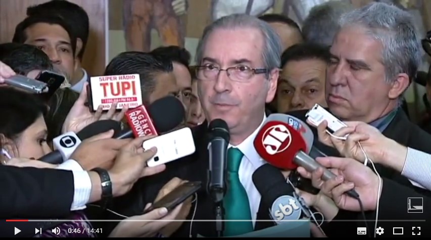 Cunha cai e segue o golpe contra o monopólio da Petrobras no Pré-sal.