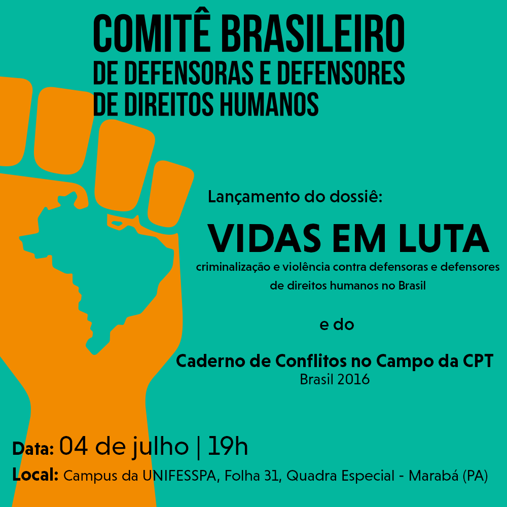 Escalada da violência contra defensores de direitos será tema de evento no Pará