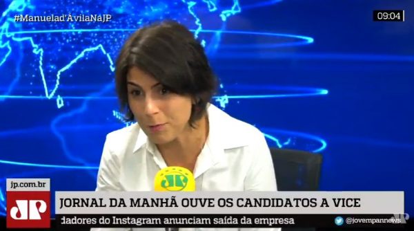 Manuela: Viveremos a pacificação do Brasil após a eleição do Haddad